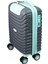 Pp Underseat Küçük Boy Gri-Turkuaz Valiz 46X34X19 cm | 4 Tekerlek | Şifreli Kilit 3