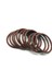 42X2 25 Adet Isıya Dayanıklı Viton O-Ring Fkm 75 Brown Kalınlık 2 mm Oring 3