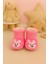 Bebek & Çocuk Kaydırmaz Tabanlı Ev Botu / Panduf / Kışlık Peluş Bot / Tavşan Desenli 2