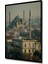Çerçeve Görünümlü Sultanahmet Camii Yağlı Boya Görünümlü Istanbul Silüeti Ahşap Ofis Kare Tablo 2