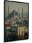 Çerçeve Görünümlü Sultanahmet Camii Yağlı Boya Görünümlü Istanbul Silüeti Ahşap Ofis Kare Tablo 3
