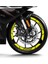 Neon Sarı Cf Moto 250 Sr Geniş Jant Sticker Etiket Modeli 2