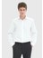 Beyaz Düz Casual Fit Dokuma Kadife Casual %100 Pamuk Gömlek 1
