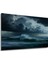 Fırtına Öncesi Deniz Manzarası Yağlı Boya Görünümlü Dekoratif Ahşap Ev/işyeri/ofis Kare Tablo 3