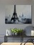 Sisli Paris Eyfel Kulesi Sulu Boya Görünümlü Dekoratif Ahşap Ev/işyeri/ofis Kare Tablo 1
