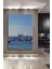 Istanbul Panorama Yağlı Boya Görünümlü Dekoratif Ahşap Ev/işyeri/ofis Kare Tablo 1