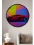 Çerçeve Görünümlü Neon Işıltılı Süper Araba Modern Sanat Dekoratif Ahşap Işyeri/ofis Yuvarlak Tablo 1