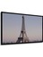 Çerçeve Görünümlü Eiffel Kulesi Pastel Boya Görünümlü Paris Manzarası Ahşap Ofis Kare Tablo 3