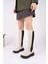 Diasa Süet Kalın Taban Streç Detaylı Fermuarlı Kadın Çizme 3