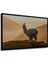 Çerçeve Görünümlü Gün Batımı Altın Llama Manzarası Yağlı Boya Görünümlü Ahşap Ofis Kare Tablo 3