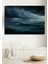 Fırtınalı Denizde Yağlı Boya Görünümlü Dalgalar Ev/işyeri/ofis Dekoratif Ahşap Kare Tablosu 1