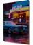 Retro Diner Rüya Otomobil Yağlı Boya Görünümlü Dekoratif Ahşap Ev/işyeri/ofis Kare Tablo 2