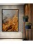 Çerçeve Görünümlü Ateş Dansı Yağlı Boya Görünümlü Dekoratif Ahşap Ev/işyeri/ofis Kare Tablo 1