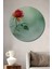 Pastel Tonlarda Gül Bahçesi Dekoratif Ahşap Ev/işyeri/ofis Yuvarlak Tablo 1