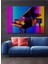 Neon Işıltılı Piyano Modern Sanat Dekoratif Ahşap Ev/işyeri/ofis Kare Tablo 1