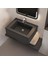 Zenıth 65 Etajerli Gri Granit Banyo Lavabosu 65X45 2