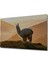 Gün Batımı Altın Llama Manzarası Yağlı Boya Görünümlü Dekoratif Ahşap Ev/işyeri/ofis Kare Tablo 2
