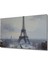 Karlı Paris Eyfel Kulesi Yağlı Boya Görünümlü Dekoratif Ahşap Ev/işyeri/ofis Kare Tablo 2