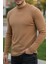 Monz Fitilli Slim Fit Likralı Yüksek Yaka Erkek Uzun Kol Tshirt 1
