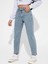 Kadın Boyfriend Denim Jean Pantolon 1