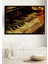 Çerçeve Görünümlü Altın Piyanist Yağlı Boya Görünümlü Dekoratif Ahşap Ev/işyeri/ofis Kare Tablo 1