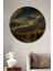 Destansı Savaş Alanı Yağlı Boya Görünümlü Dekoratif Ahşap Ev/işyeri/ofis Yuvarlak Tablo 1