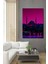Pembe Istanbul Rüyası Yağlı Boya Görünümlü Dekoratif Ahşap Ev/işyeri/ofis Kare Tablo 1