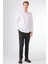 Beyaz Düz Uzun Kol Slim Fit Erkek Gömlek 1