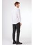 Beyaz Düz Uzun Kol Slim Fit Erkek Gömlek 3
