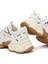 Kadın Beyaz Bağcıklı Kalın Tabanlı Sneaker 25AFD430414 9