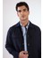 Lacivert Çıtçıt Kapamalı Cepli Overshirt Gömlek 1