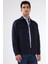 Lacivert Çıtçıt Kapamalı Cepli Overshirt Gömlek 5
