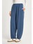 Kadın Indigo Oversize Modal Kumaş Yumuşacık Pantalon 30004 3