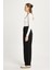 Kadın Siyah Oversize Modal Kumaş Yumuşacık Pantalon 30004 2