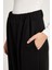 Kadın Siyah Oversize Modal Kumaş Yumuşacık Pantalon 30004 3