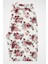 Beyaz Çiçek Desenli Kaliteli Büyük Beden Kadın Yüksek Bel Yazlık Pijama Altı Uzun 1