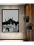 Çerçeve Görünümlü Istanbul Silüeti Modern Sanat Dekoratif Ahşap Ev/işyeri/ofis Kare Tablo 1
