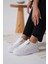 Nova Kadın Gold Detaylı Beyaz Sneaker 4