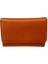 Turuncu Hakiki Deri Çok Bölmeli Cüzdan 3