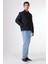 Lacivert Kapitone Slim Fit Çıtçıt Kapamalı Erkek Mont 2