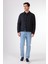 Lacivert Kapitone Slim Fit Çıtçıt Kapamalı Erkek Mont 1