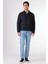 Lacivert Kapitone Slim Fit Çıtçıt Kapamalı Erkek Mont 3