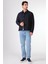 Lacivert Kapitone Slim Fit Çıtçıt Kapamalı Erkek Mont 4