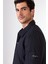 Lacivert Kapitone Slim Fit Çıtçıt Kapamalı Erkek Mont 5