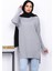 Gri Önü Kısa Arkası Uzun Triko Tunik 1