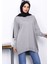 Gri Bisiklet Yaka Merserize Tunik 3