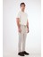 Gri Bağcıklı Slim Fit Jogger Erkek Pantolon 3