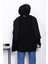 Siyah Bisiklet Yaka Iki Iplik Oversize Sweatshirt 4