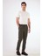 Haki Bağcıklı Slim Fit Jogger Erkek Pantolon 4
