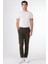 Haki Bağcıklı Pileli Jogger Erkek Pantolon 1